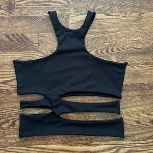 Edikted Women’s Black Crop Top, Size Small